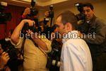 Ivan Basso in conferenza a Milano