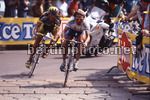 Mario Chiesa seguito da Molinasri nell'ultima tappa del giro d'Italia 1995
