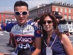 Michele Bartoli (Asics) e moglie Alessandra 1998   