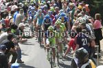 Giro d'Italia 2012 - 19a tappa - Treviso - Alpe di Pampeago - Vedelago - 198 km - 25-05-2012 - Veduta Passo Pampeago - Eros Capecchi (Liquigas - Cannondale) - Ivan Basso (Liquigas - Cannondale)BettiniPhoto©2012