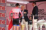 Giro d'Italia 2012 - 21a tappa - cronometro Milano-Milano - 28,200 km - 26-05-2012 - Ryder Hesjedal (Team Garmin - Barracuda) - Sindaco di Milano Giuliano Pisapia - BettiniPhoto©2012